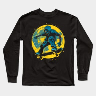 Zombie on a Skateboard Long Sleeve T-Shirt